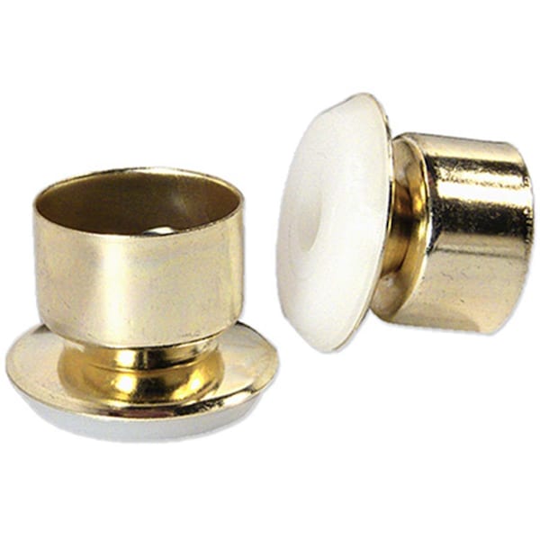 Convenience Concepts 0.87 in. TruGuard Swivel Plastic Base Glide, Gold Brass Finish, 4PK HI2668227 - main